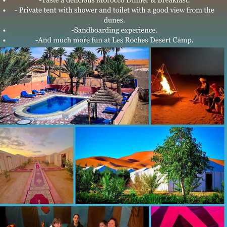 Les Roches Desert Camp Merzouga Exteriör bild